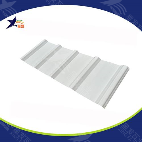 1075型白色高波形塑钢瓦 厂房屋顶用PVC瓦塑料瓦安装固定快捷且寿命更久 安康PVC瓦厂家直供